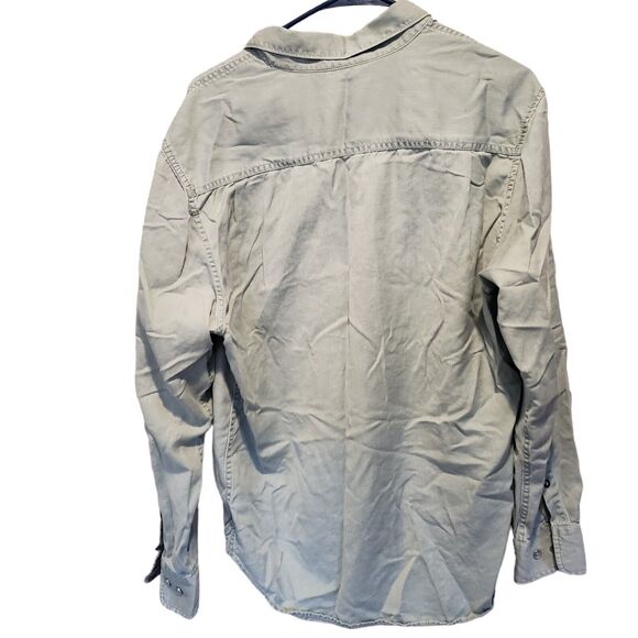 Tommy Bahama Men's Medium Long Sleeve Button Front Shirt Green - Picture 5 of 7